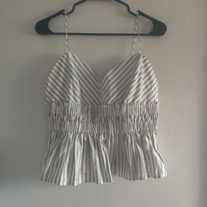 NWOT pinstripe tank